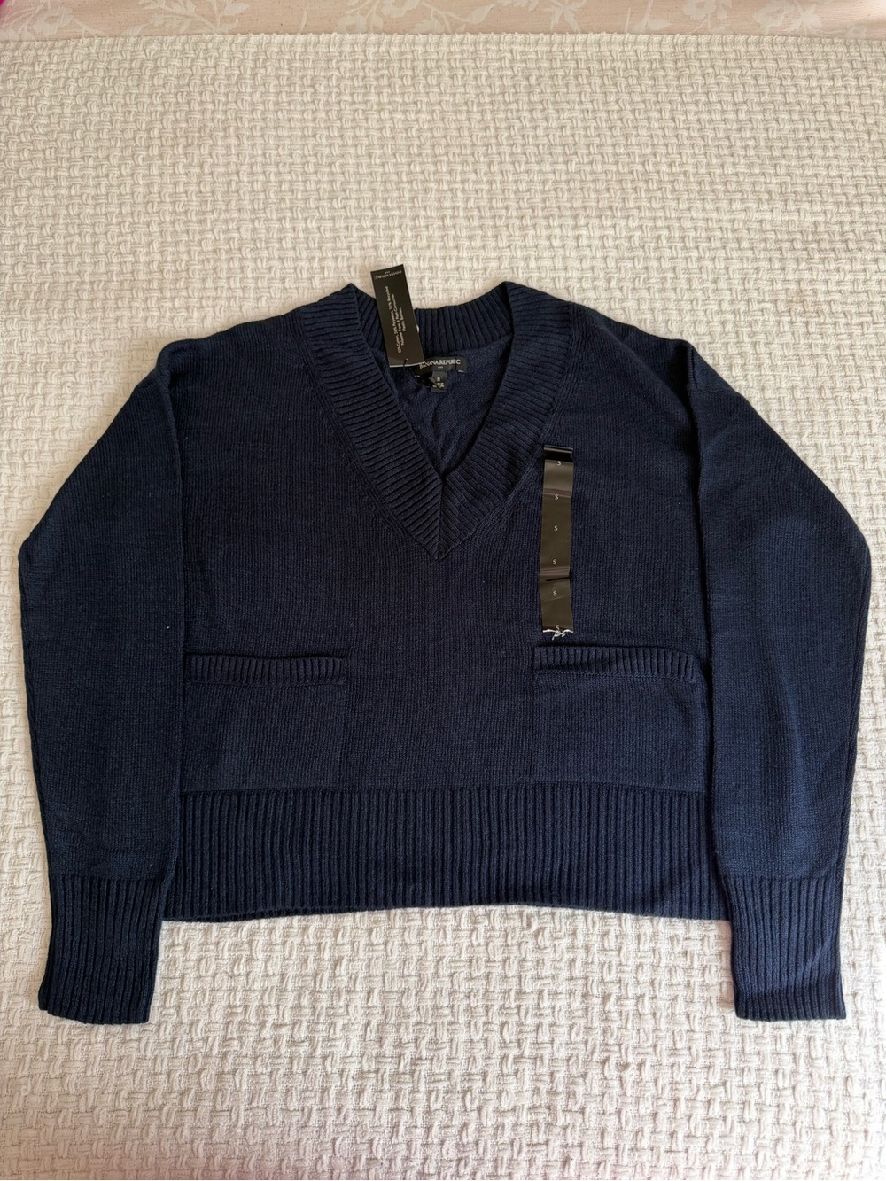 Banana Republic Cozy Pocket V-Neck Sweater
